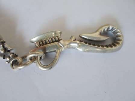 WOW!! AMAZING!! STERLING SILVER BIKERS SKULL AND SPEAR KEY CHAIN  30,7g WOW!!