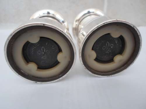 WOW!! RARE VINTAGE PAIR OF EMPIRE STERLING PEPPER MILLS PERFECT CONDITION  VALUE R3950 WOW!!