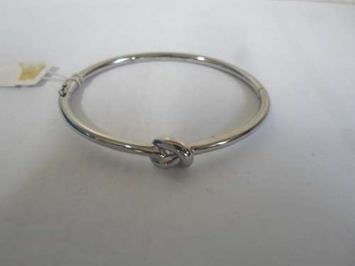 NEW MICHAEL KORS STAINLESS STEEL CLIP BANGLE VALUE R1460 FROM MACY`S NEW YORK WOW!!