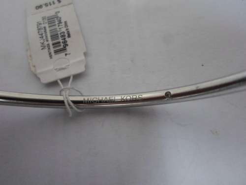 NEW MICHAEL KORS STAINLESS STEEL CLIP BANGLE VALUE R1460 FROM MACY`S NEW YORK WOW!!