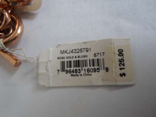 NEW MICHAEL KORS ROSE GOLD PLATED BRACELET VALUE R1750 FROM MACY`S NEW YORK WOW!!