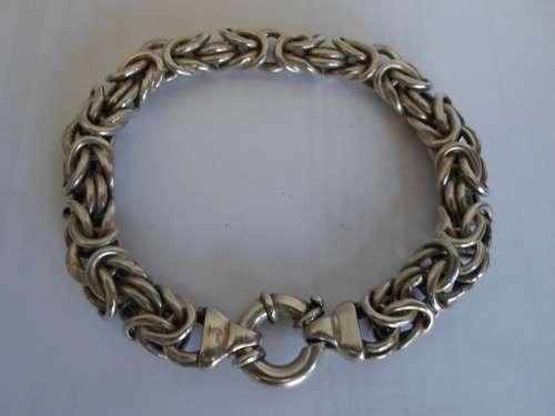 SPECTACULAR!! HEAVY STERLING SILVER BRACELET WITH SIGNORETTI CLASP  31,9g VALUE R1500 WOW!!