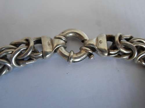 SPECTACULAR!! HEAVY STERLING SILVER BRACELET WITH SIGNORETTI CLASP  31,9g VALUE R1500 WOW!!