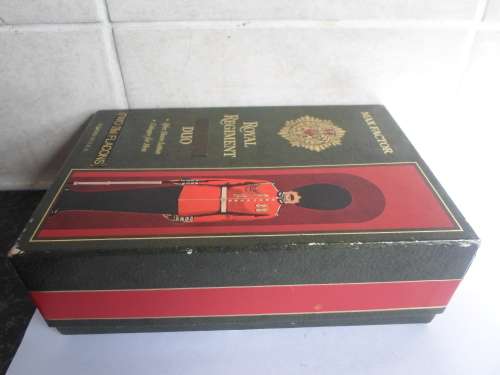 RARE 1960`s MAX FACTOR ROYAL REGIMENT LEATHER DUO COLOGNE and SHAVE LOTION BOXED SET VALUE R1400