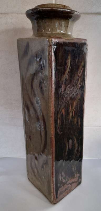 Large vintage SA pottery vase in the style of Esias Bosch amazing piece wow!!