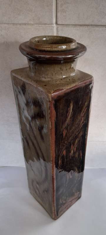 Large vintage SA pottery vase in the style of Esias Bosch amazing piece wow!!