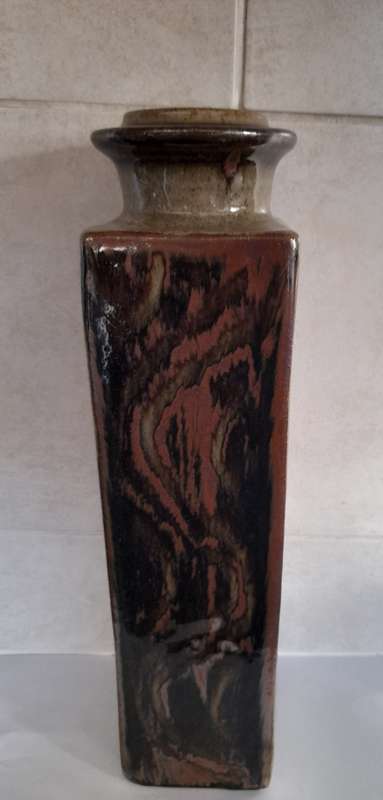 Large vintage SA pottery vase in the style of Esias Bosch amazing piece wow!!