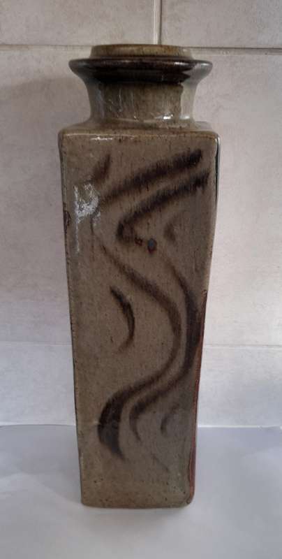 Large vintage SA pottery vase in the style of Esias Bosch amazing piece wow!!