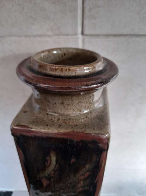 Large vintage SA pottery vase in the style of Esias Bosch amazing piece wow!!