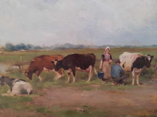 Wow!! Dutch Adriaan Johannes Groenewegen(1874-1963) oil on canvas 400x300mm VALUE R15000 WOW!!