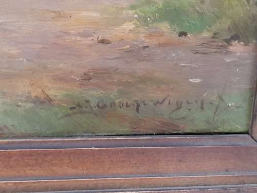 Wow!! Dutch Adriaan Johannes Groenewegen(1874-1963) oil on canvas 400x300mm VALUE R15000 WOW!!