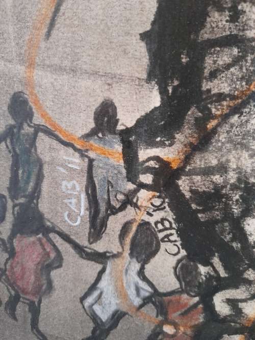 Investment!! Cobus van der Walt contemporary mixed media on board 1650 x 1120mm VALUE R75000