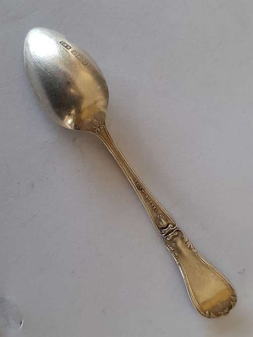 Rare!! 1903 Birmingham silver May month Gemini star sign spoon 12,4g wow!!