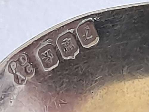 Rare!! 1941 Edinburgh silver caviar spoon with celtic design 7,8g wow!!