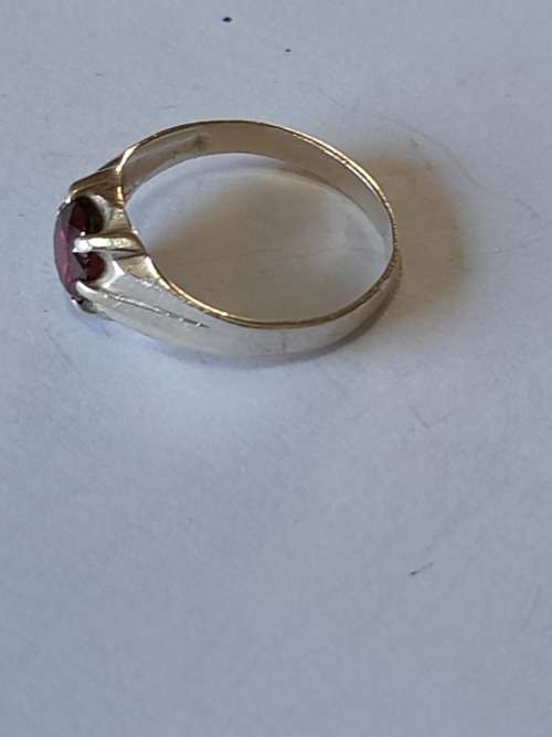 Awesome vintage sterling silver garnet ring 2,5g  Wow!!
