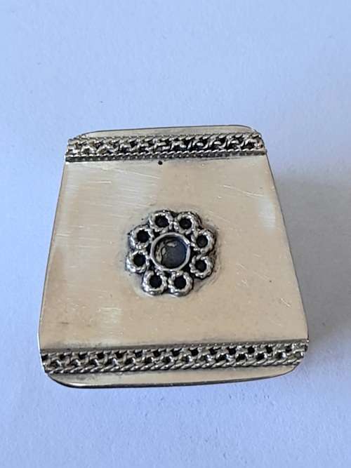 Stunning vintage sterling silver Judaica pillbox 7,9g  wow!!