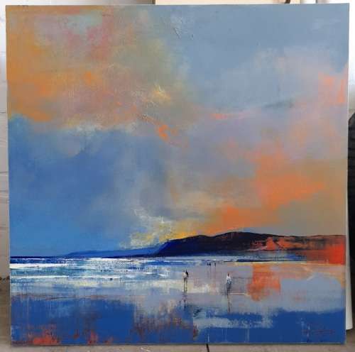 Amazing Large Derric van Rensburg oil on canvas on board 1110 x 1110mm value R29950 wow!!