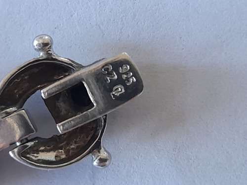 Exquisite American Swiss sterling silver and cz bracelet  23,5g Stunning!!