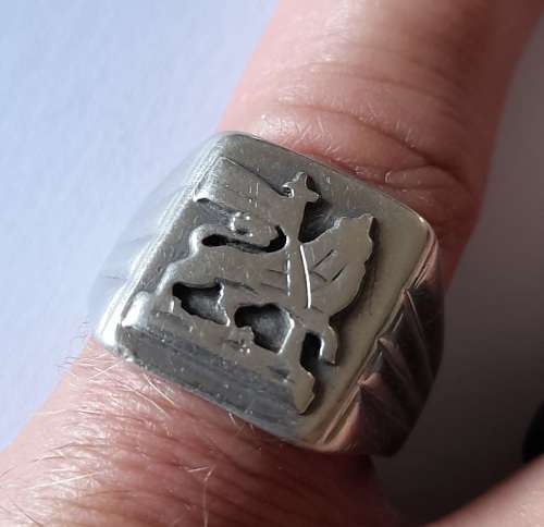 Increadible vintage sterling silver Lion of Judah signet ring 8,2g wow!!
