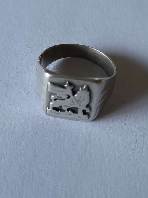 Increadible vintage sterling silver Lion of Judah signet ring 8,2g wow!!