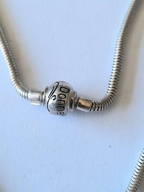 Wow!! South African Donna-Mia sterling silver charm necklace 28,4g wow!! Wow!!