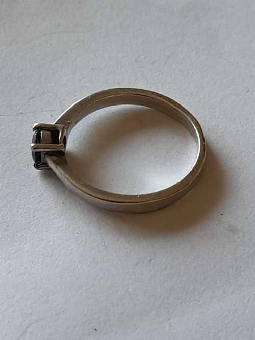 Stunning vintage sterling silver garnet ring 24 x 5mm size Q  2,6g  wow!!