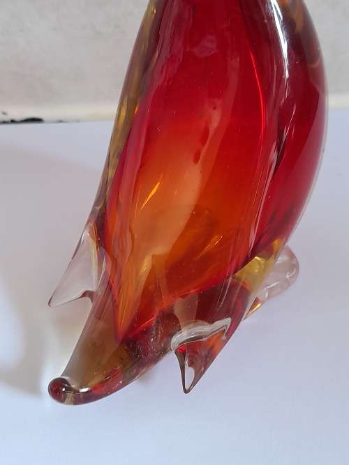 Gorgeous vintage murano glass duck figure Value R550