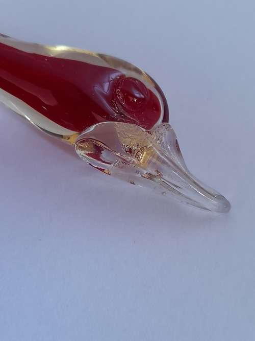 Gorgeous vintage murano glass duck figure Value R550