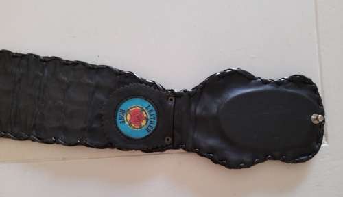 Amazing!! Large Leather Rose Crocodile skin belt value R2500