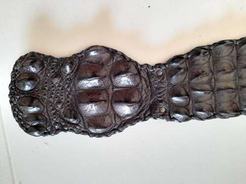 Amazing!! Large Leather Rose Crocodile skin belt value R2500