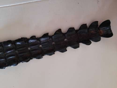 Amazing!! Large Leather Rose Crocodile skin belt value R2500
