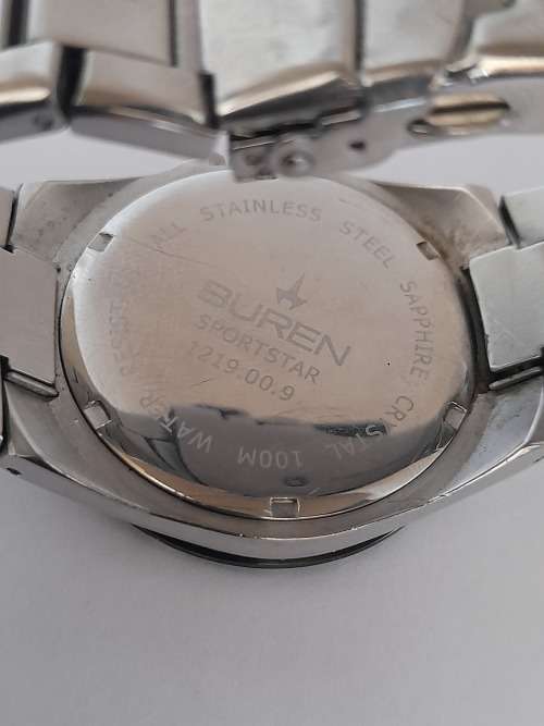 Wow!! Buren sportstar 100m mens wristwatch 100% working Value R2500