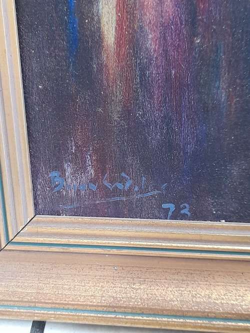 Wow!! Pair of Brian Wiles oil on canvas on board paintings each 400 x 300mm Value R3000