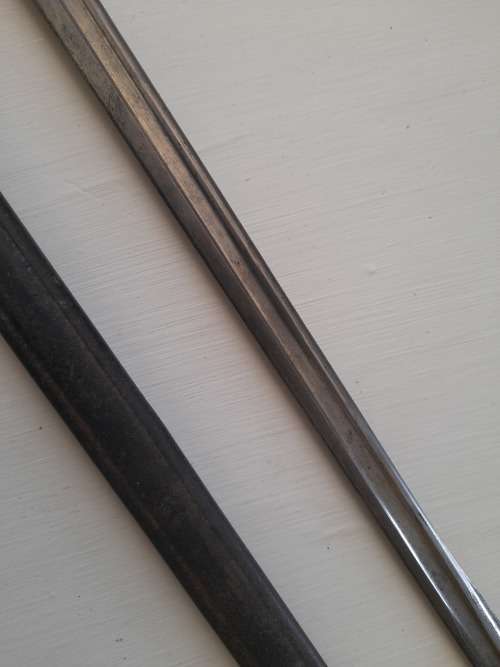 Rare Model 1898 Neuer Art bayonet , made by Erfurt in 1903 , issued to the 119.