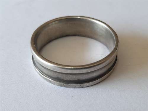 Huge mens size 15 sterling silver ring 10,7g wow!!
