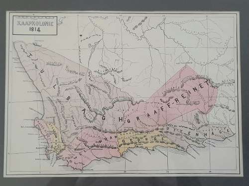 Wow!! 1814 Kaapkolonie map circa 1920`s Wow!!
