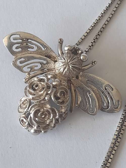Magnificent!! Jenna Clifford sterling silver bumblebee pendant 12,6g  Wow!!