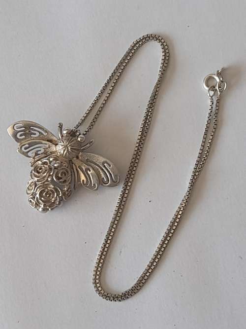 Magnificent!! Jenna Clifford sterling silver bumblebee pendant 12,6g  Wow!!
