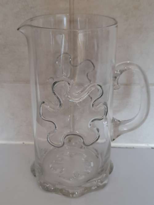 1971 Riihimaën Lasi Kasperi pitcher designed by Erkkitapia Siiroinen Value R1000