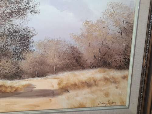 Amazing Large Thomas Hacking oil on board landscape 760 x 510mm Value R3500
