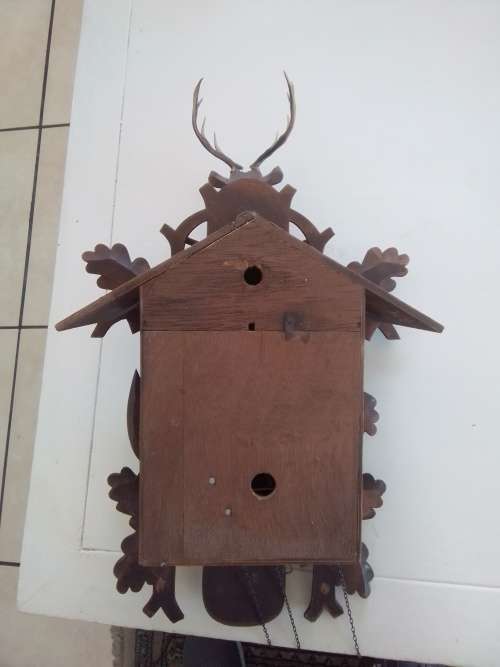 Huge!! Vintage German hunter cuckoo clock with musical dancers Value R6500 wow!!