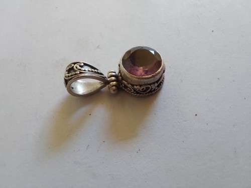 Exquisite sterling silver amethyst pendant 3,6g wow!!