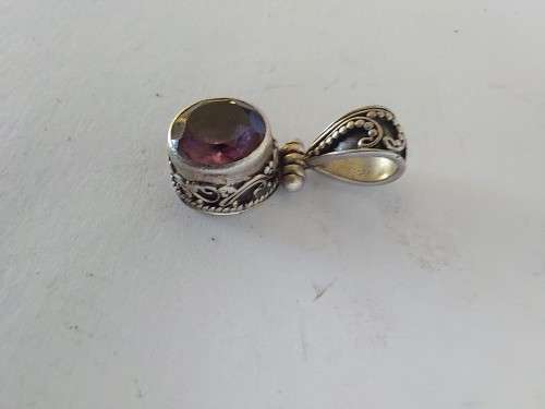 Exquisite sterling silver amethyst pendant 3,6g wow!!