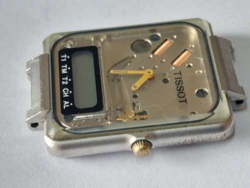 Vintage 1980`s Tissot twotimer watch untested!!