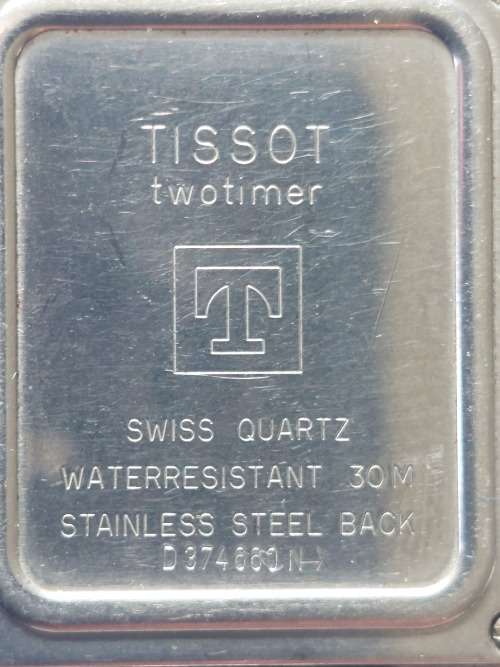 Vintage 1980`s Tissot twotimer watch untested!!
