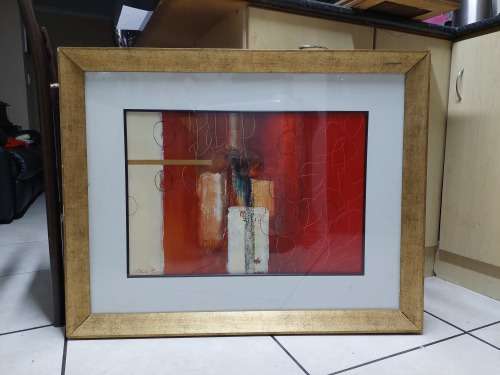 Wow!! Natasha Barnes oil mixed media on card 650 x 450mm Value R9500