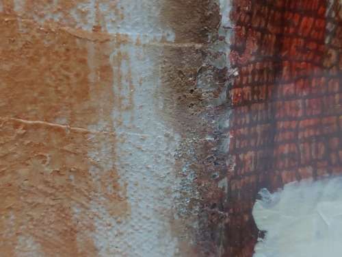 Wow!! Natasha Barnes oil mixed media on card 650 x 450mm Value R9500