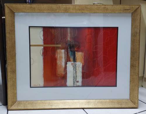 Wow!! Natasha Barnes oil mixed media on card 650 x 450mm Value R9500