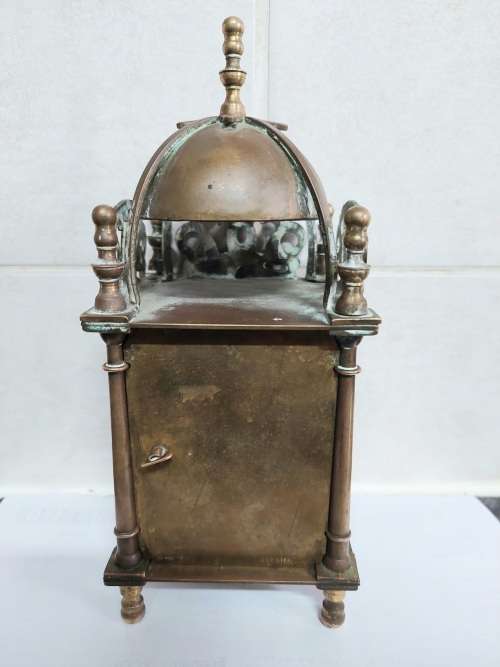 Wow!! Vintage Smiths brass mechanical lantern clock working!!