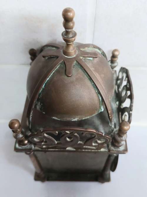 Wow!! Vintage Smiths brass mechanical lantern clock working!!